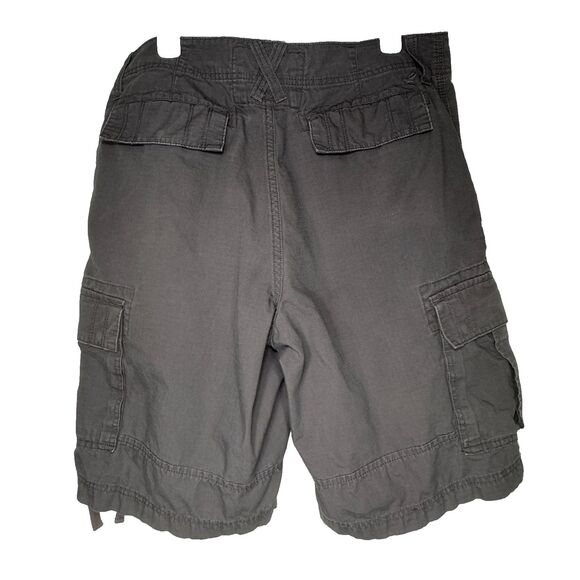 VTG Urban Pipeline Cargo Shorts Men's 34 Brown Cotton Ripstop Pockets Y2K Skater - Picture 13 of 13